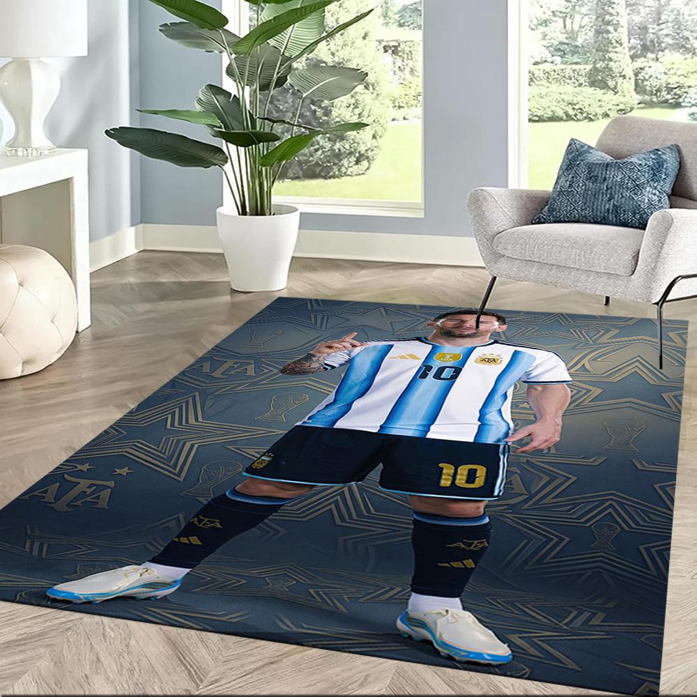 Messi 37 Carpet Perfect for Outdoor Balcony Playrooms Kitchen Antislip Carpet Anime Office Decor Perfect Gift for Valentine's Wedding Birthday