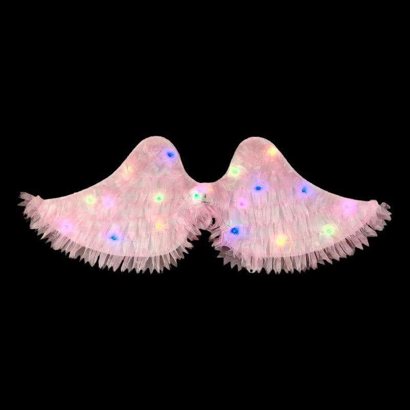 Little Girl's Angel Feather Wings Set – Christmas and New Year Costume Décor