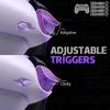 eXtremeRate RISE4 Plus MAX Back Paddle Kit for PS5 Controllers Includes Bottom Clicky Trigger Stops Rubber Remappable Back Button Kit for PS5