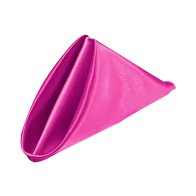 High-Density Satin Napkin – Wedding Style Solid Color Overlock Placemat Tablecloth with Flower Design.