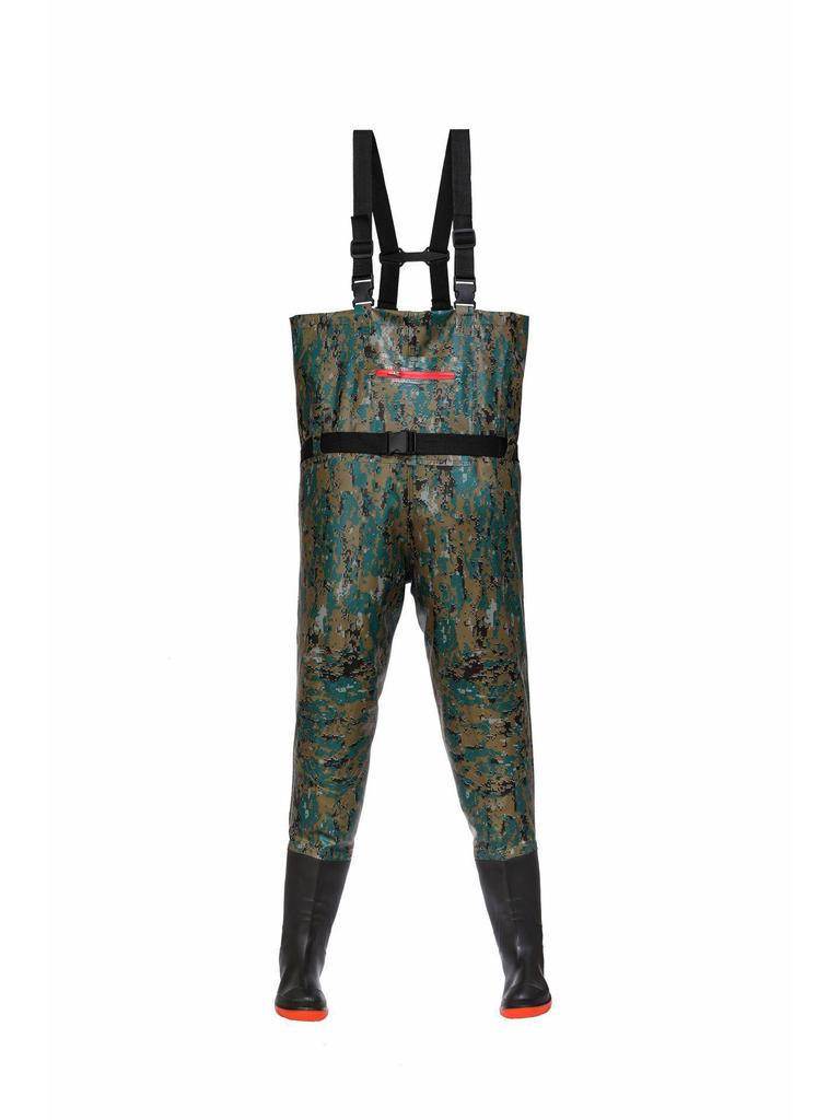 Waterproof, Wear-Resistant Wading Pants with Integrated Boots