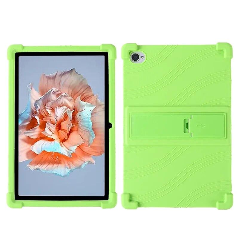4 Thicken Cornors Soft Silicon Cover with Kickstand For Blackview Tab 15 Pro Case 10.5" Tablet PC Shockproof Protector Funda