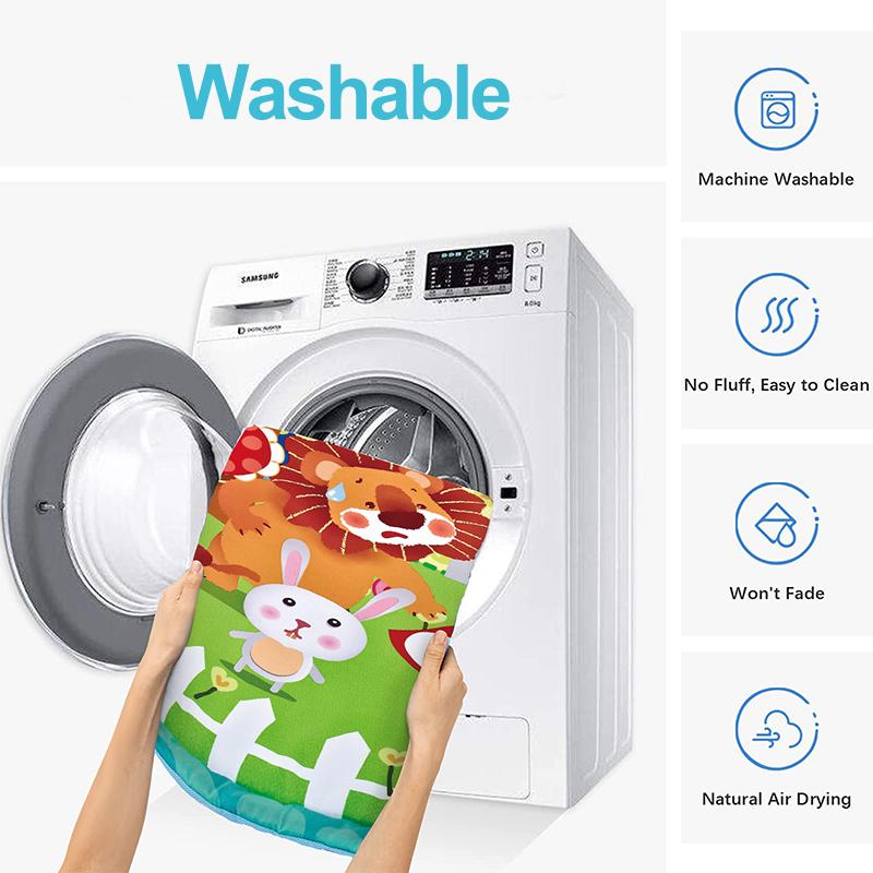 Cartoon Square Baby Fitness Frame Educational Children Play Mat Infant Crawling Blanket Rug Kids Activity Gym Toys Gift