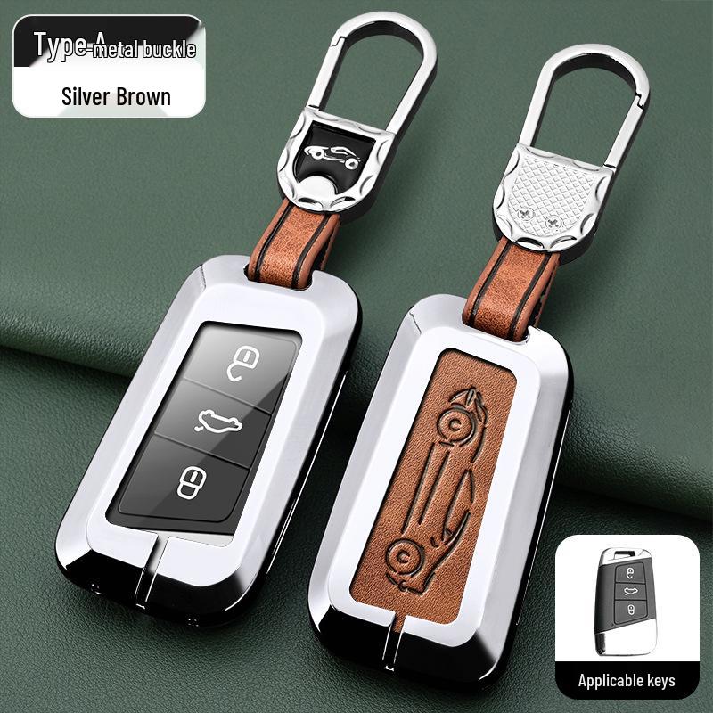 Metal Key Shell for Volkswagen Models: New Sagitar, Lavida Plus, Tayron, Tuon, Tiguan L, Bora, Magotan