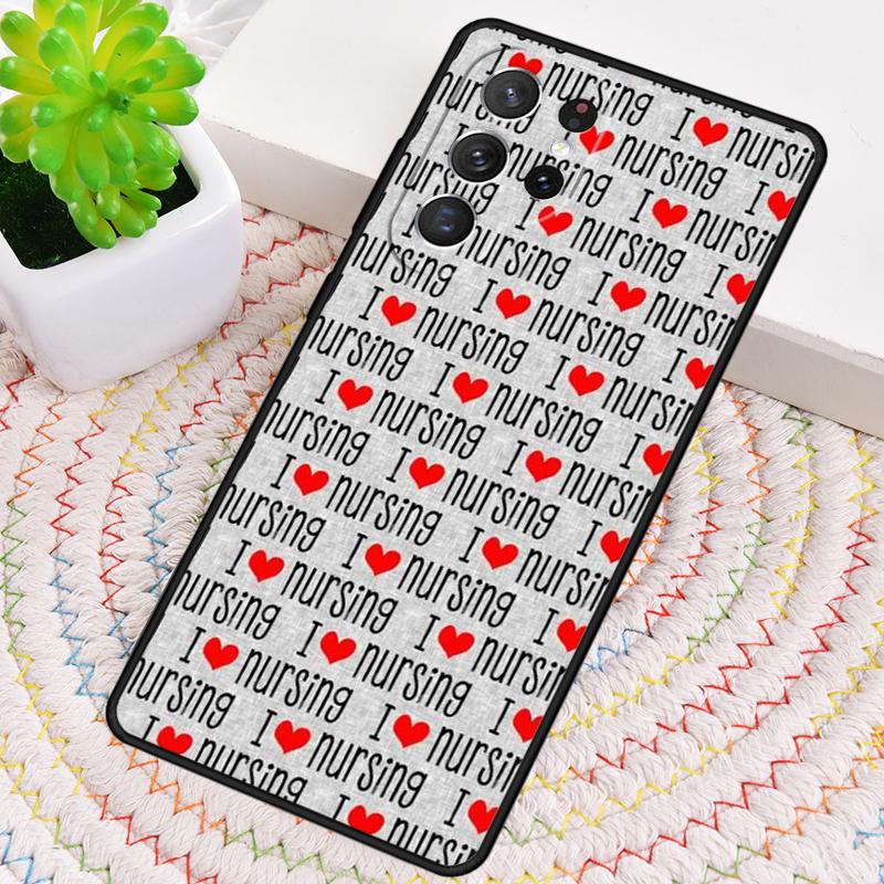 Funny I Love Nursing Phone Case for Samsung Galaxy note 10 pro S26 Ultra S23 S24 FE S25 S21 S22 PLUS shockproof Cove