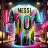 2026 Edycja Specjalna Graffiti Messi Nr 10 Koszulka Piłkarska Strój Treningowy Oddychający Oversize Unisex Sportowy Koszulka dla Rodzica i Dziecka