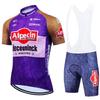 Alpecin Cycling Jersey Bib Shorts Set Men Women Breathable Quick Dry Bike Riding Outfit Team Edition