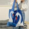 Shopping Bag Women's Shoulder Fresh Style Harajuku Style Mori Style Ulzzang Girl's Cute Canvas Bag Ins