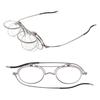 Reading Blue Light UV Functional and Silver Sabae Manufacturer [SHIORI] Flip-up Glasses, Thin, Lightweight, Cut, Cut, Stylish, Men's, Matte, Design,