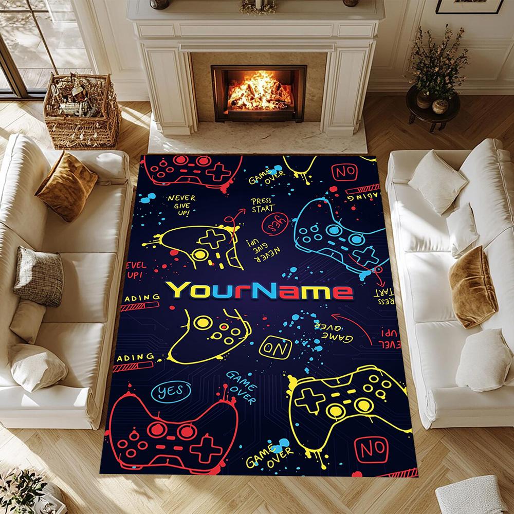 Roblox 491 Customize Your Name Floor Mat Perfect for Balcony Living Rooms Game Room Study room Anti-slip Rug Anime Office Decor Wedding Party Gift