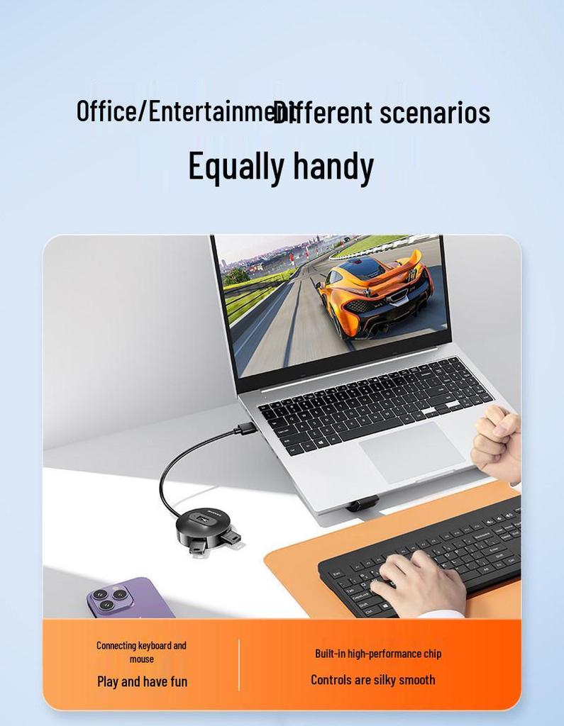 Shan Ze USB Multi-Port Hub Adapter: Dual Port Desktop & Laptop Extender