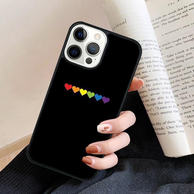 Gay Lesbian Lgbt Rainbow quotes Phone Case Cover for iPhone 17 Air 16 15 14 13 11 12 Pro Max Plus Fundas Coque