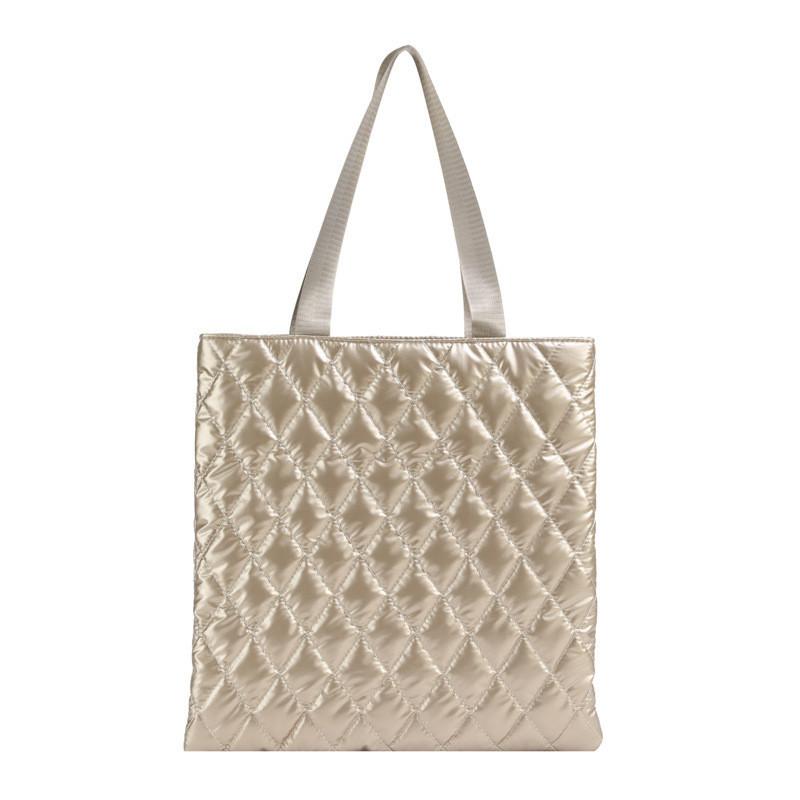 

Elegant Quilted Tote Bag For Women 2023 Autumn Winter New Arrival золотий