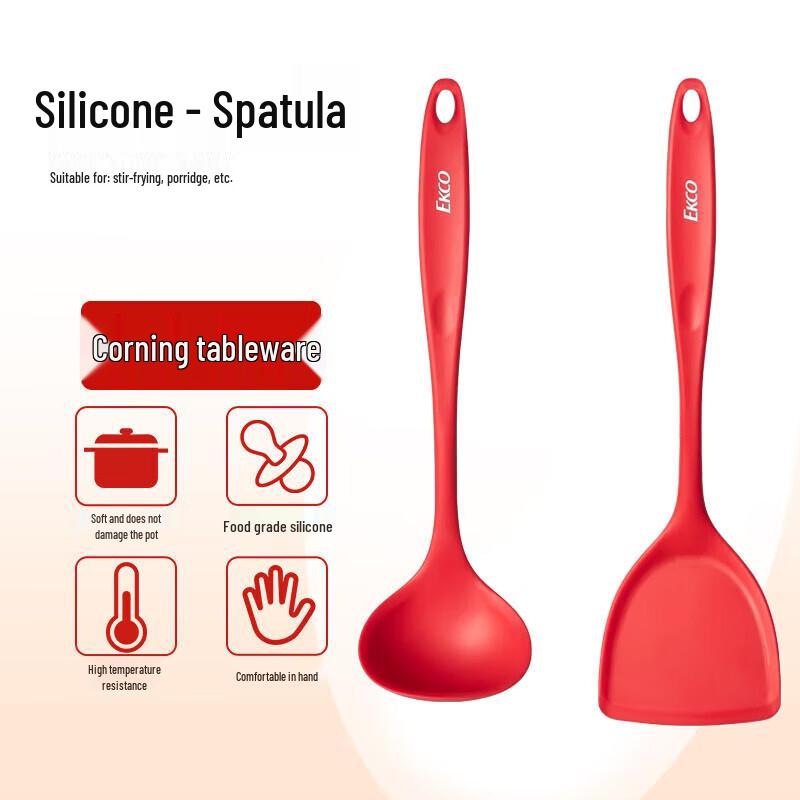 EKCO Corning Silicone Spatula & Ladle Set (2-Piece)