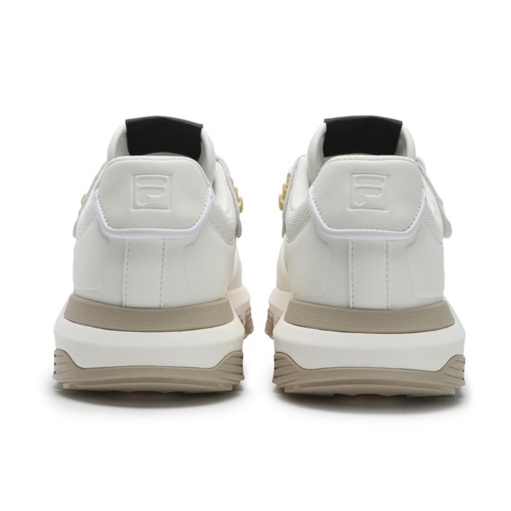 New FILA Pioneer Series Abrasion Resistant Low Top Running Shoes Men's Milk White F12M523107FGB
