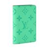 Louis Vuitton Pocket Organizer Monogram Coated Canvas Wallet Women Wallet Mint-Green M27652