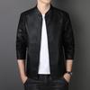 Men's Jacket Leather Jacket Slim Fit Casual Youth Inverted Triangle Men's Leather Jacket Casual Fashion Fleece Jacket