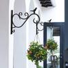 Hanging Plant Hanger Outdoor Metal Hanging Brackets Fence Wall Hooks for Flower Baskets Bird Feeders Lanterns Wind Chimes