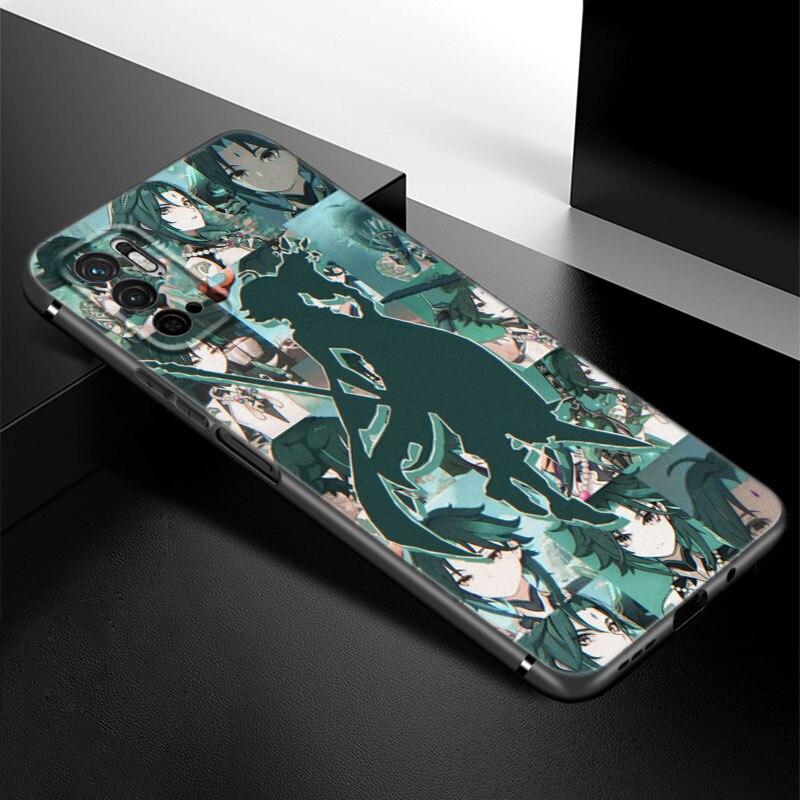Game Genshin Impact Phone Case For Xiaomi Redmi Note 7 8 8T 9 9S 10 10S 10T 11 11S 4G 11E 11T Pro 5G Soft TPU Black Cover