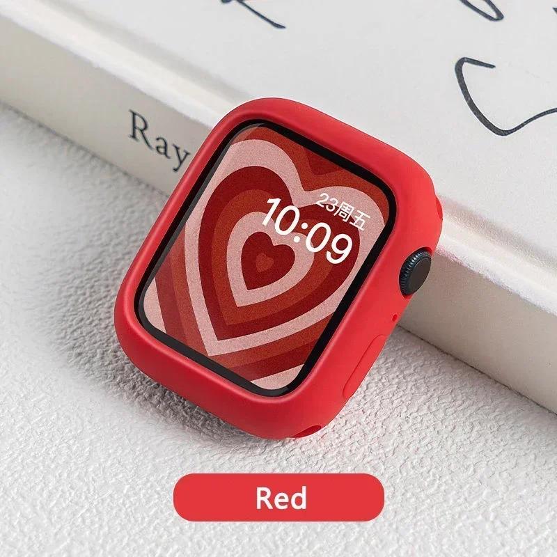 Silikonhülle für Apple Watch Hülle 10 42mm 46mm 44mm 40mm 45mm 41mm Zubehör Stoßfänger Schale Schutzhülle iWatch Serie SE 6 7 8 9