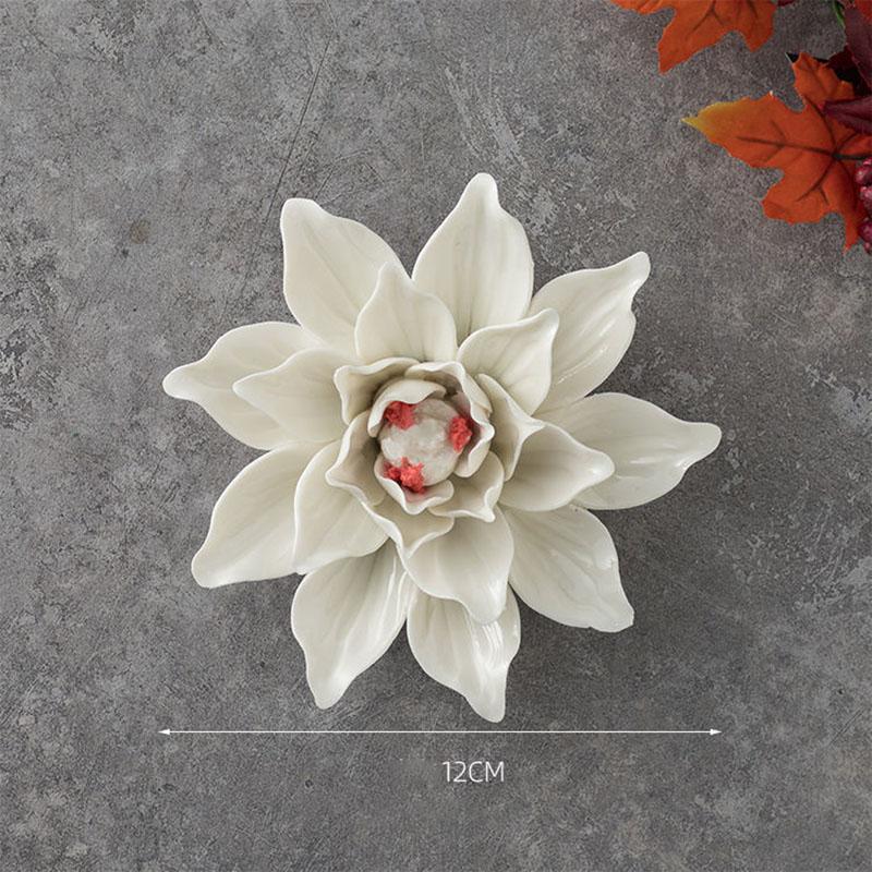 Modern 3D Ceramic Flower Wall Mural Decoration Home Bedroom Porch Wall Sticker Ornaments Office Lobby Club Wall Accessories Item