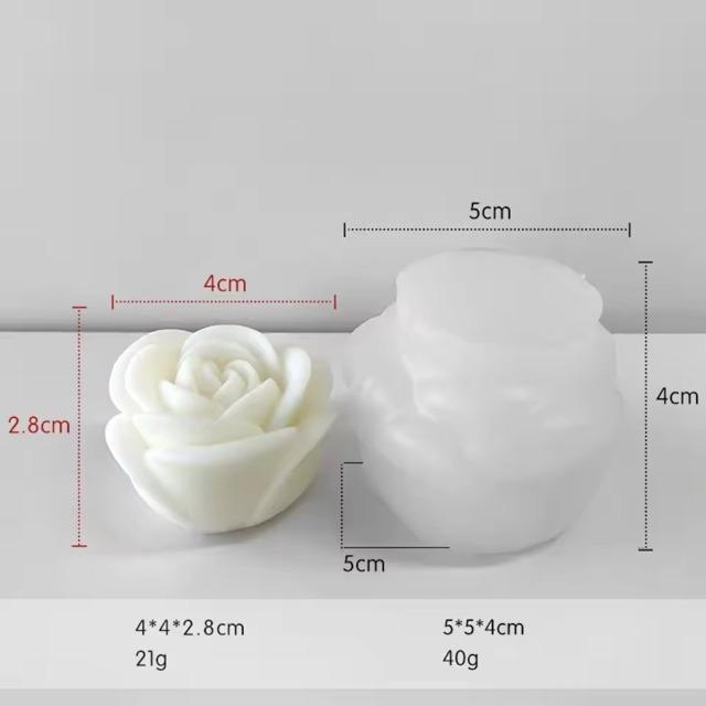 

3D Relief Flower Silicone Mold - Rose/Hydrangea Shape for Handmade Candle, Soap & Gypsum, DIY Home Ornaments Making Supplies