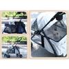 Pet Compact Summer Heat 4 Spacious Swivel Seat Suitable for Small and Medium and Small 15KG Weight Gray xinxin-home Stroller, Foldable, Storage,