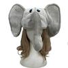 Cute Plush Animal Hat Cartoon Elephant Head Cover Party Supplies Halloween Headgear  Photo Props
