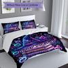 3PC Custom Name Witchcraft Spell Book Bedding Set Duvet Cover Closure Includes 1 Duvet Cover & 2 Pillowcases for Bedroom