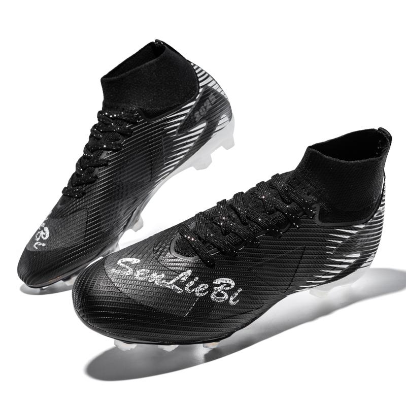35-46 Men's High-top Football Shoes Long Spikes Sports Football Boots Large Size Kid's Football Boots