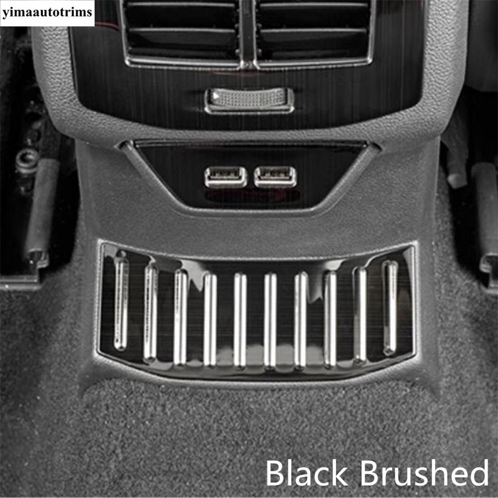 Rear Middle Guard Anti-kick Scuff Plate Panel Cover Trim Stainless Steel Accessories Fit For Volkswagen T-Roc T Roc 2018 - 2025