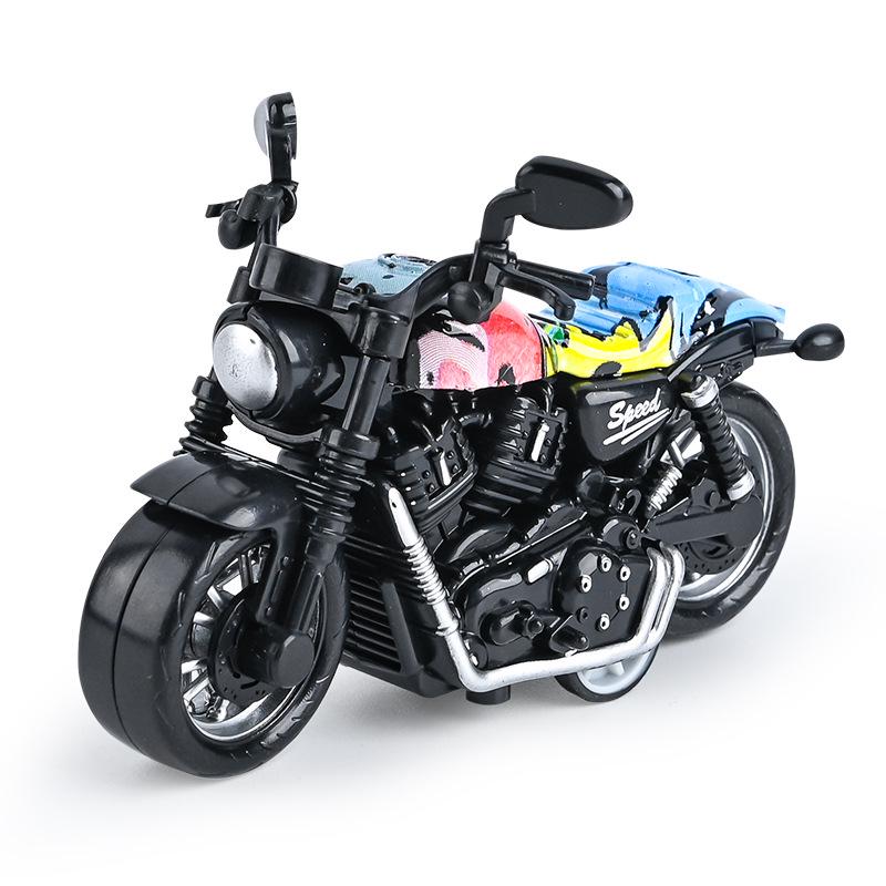 Alloy Motorcycle Keychain Toy Car for Boys