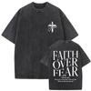 Awesome Christian Jesus Bible Verse Vintage Washed Tshirts Men Women Casual Cotton Oversized T Shirts Hip Hop Retro Streetwear