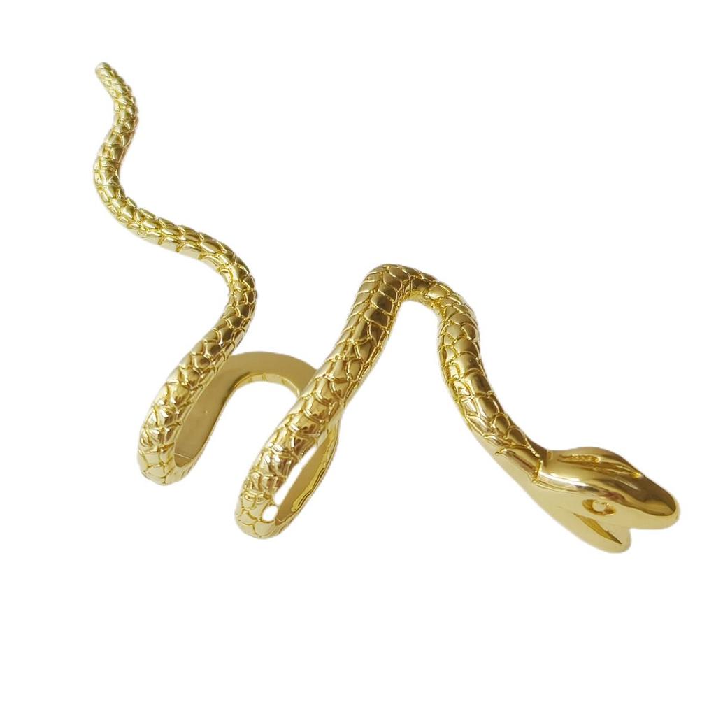 Unisex European & American Punk Snake Ear Cuffs: Non-piercing, Adjustable, Fashion Jewelry