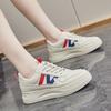 Women's Spring and Autumn Breathable White Shoes Flat Shoes Single Shoes All-match Casual Sports Shoes