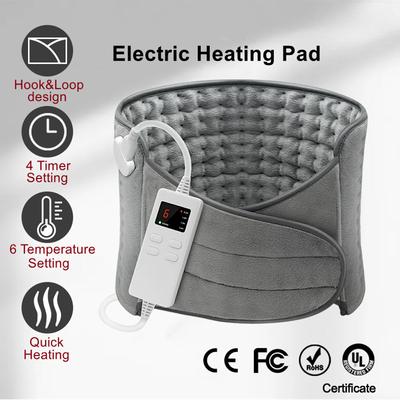 Portable Electric Heating Pad  Menstrual Pain Relief Abdomen Warm Pad Hook & Loop Design Body Relax Massager