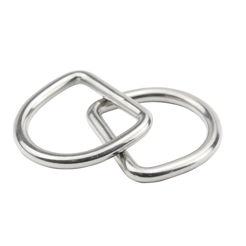 304 Stainless Steel D-Ring for Surfboard & Diving Accessories - Seamless Semicircle Inflatable Boat Buckle