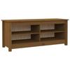 VidaXL Shoe Bench Honey Brown 110x38x45.5 Cm Solid Pine813777