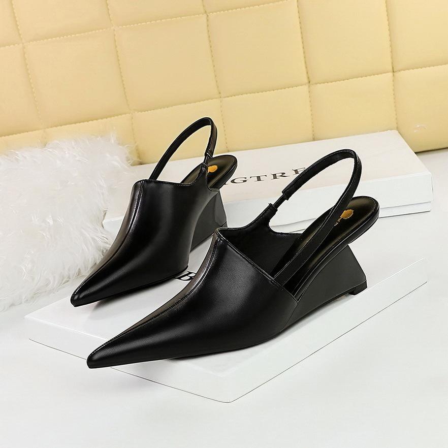 Fashion Mules Compensées Pour Femmes, Chaussons De Luxe Pour Femmes, Mocassins À Talons Carrés, Talons Moyens Et Hauts, 2024