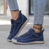 Pantofi de lucru slip-on vintage britanici, lucrați manual, cu curea de gleznă și talpă de cauciuc antiderapantă