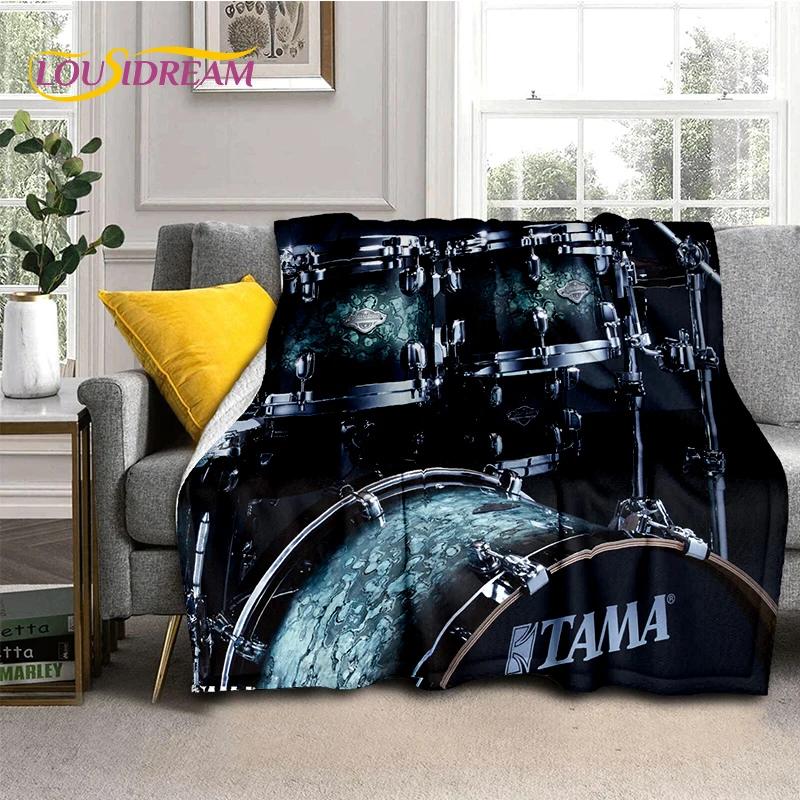 3D Musikinstrumente TAMA Schlagzeug Schlagzeug Set Decke, Weiche Überwurfdecke für Zuhause Schlafzimmer Bett Sofa Picknick Reisen Büro Abdeckung Geschenk