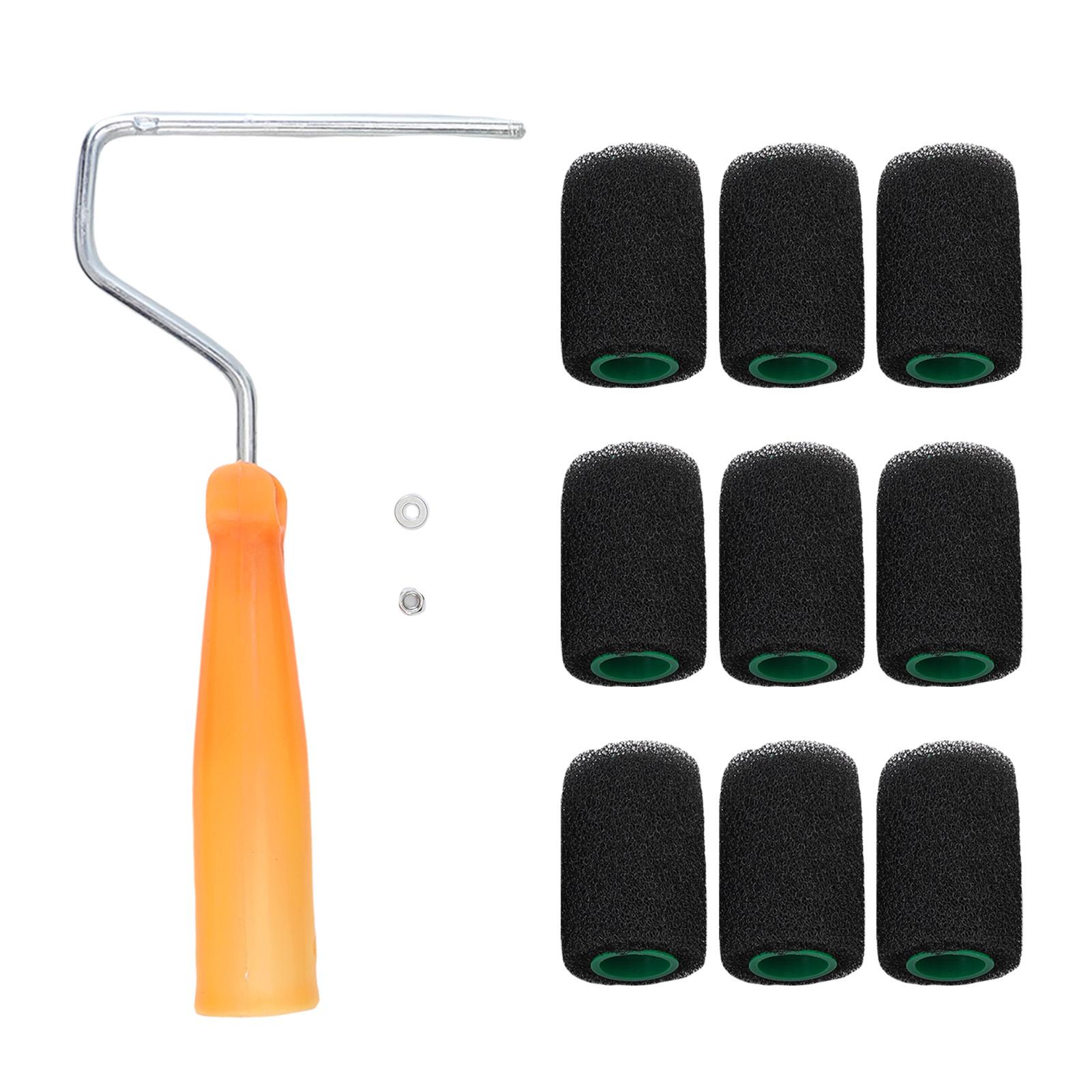 Малярный валик Текстурный малярный валик 4 дюйма Эластичный валик для нанесения краски Валик для нанесения покрытия на кузов грузовика Комплект валиков для кузова грузовика Корабль Текстурный малярный валик чёрный