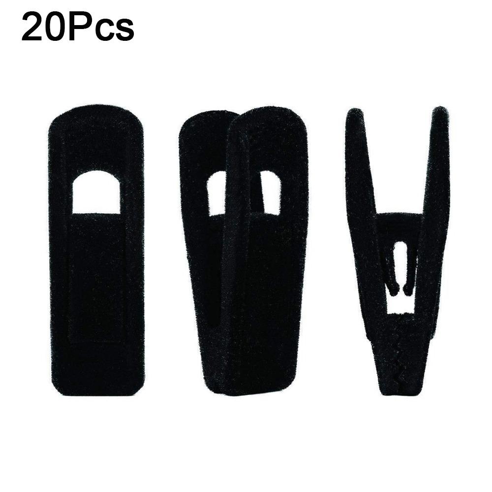 20Pcs Traceless Pants Hangers Clip Strong Finger Bed Sheets Clips Drying Clothes
