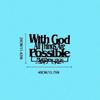 Metal With God All Things Are Possible Bible Verse Sign Christian Metal Wall Art Religious Home Decor