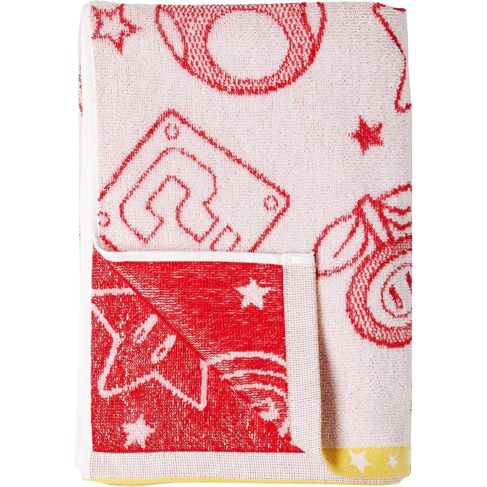 Marushin Nintendo Mario bath towel Nintendo Mario item and face 4485010300 approx. 60 x 120 cm