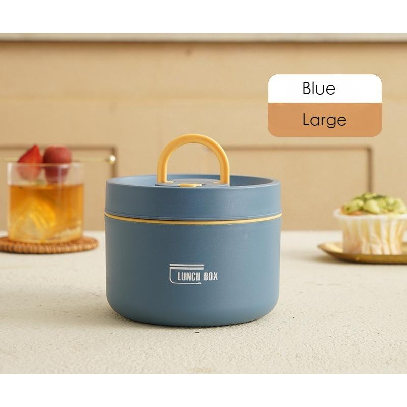 304 Stainless Steel Lunch Box with Soup Container Portable Thermal Bento Box for Office & School Leak-Proof & Easy Clean