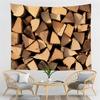 Geometric Wood Pattern Tapestry Northern Europe Style Tapestry Hippie Home Living Room Bedroom Decoration Psychedelic Tapestries