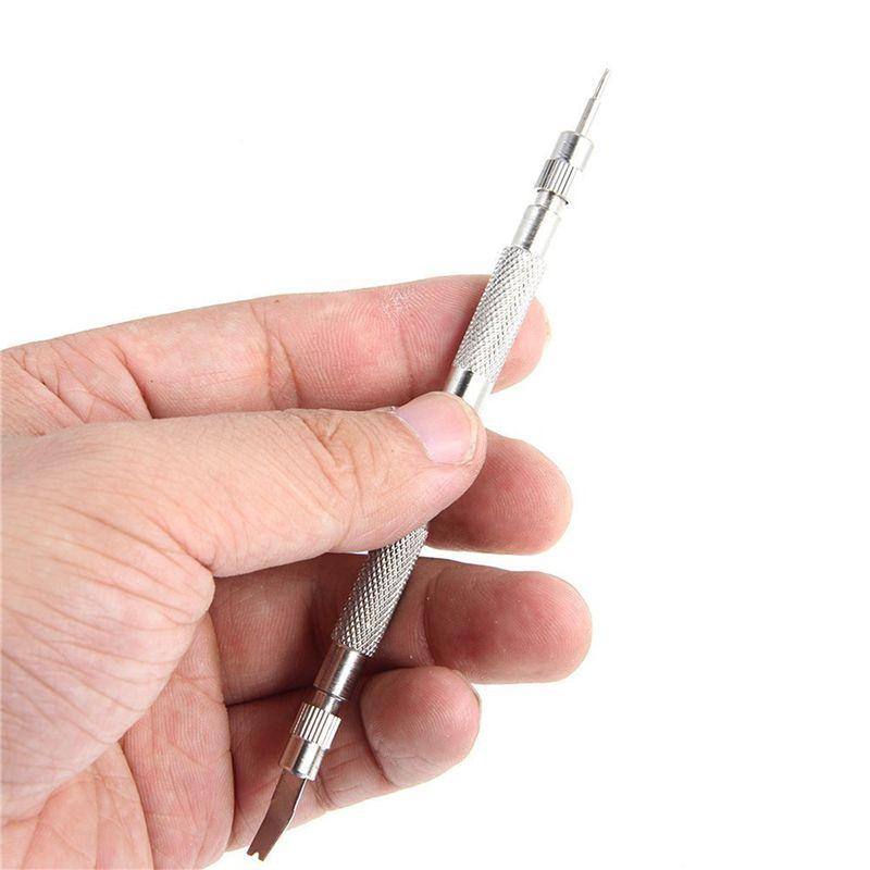 A95D-2X Spring Bar Tool Set With Extra 12 Tips Pins For Watch Wrist Bands Strap Removal Repair Fix Kit,144Pc Extra Watch Pins