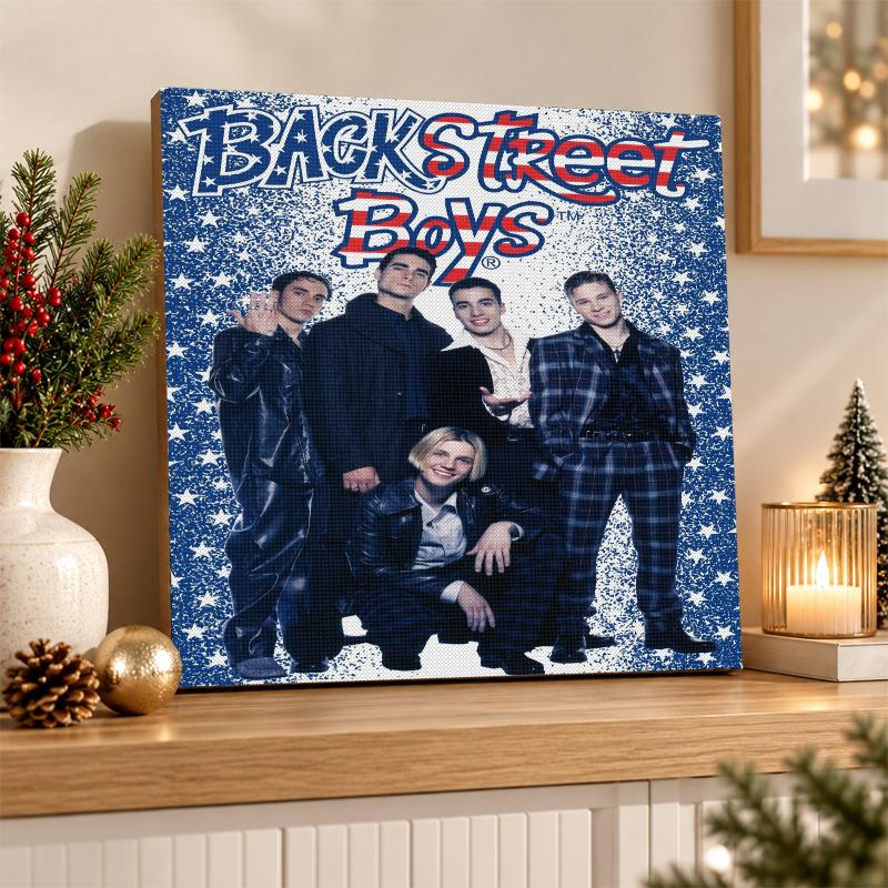 Backstreet Boys Diamond Painting Kit 5D Full Drill DIY Diamond Mosaic Wall Art Home Decor