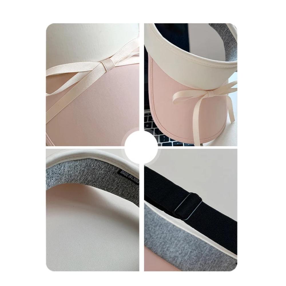 Atmungsaktiver Damen Sonnenhut Verstellbare Visor-Kappe Schlichte Sport-Sonnenhüte Sommer